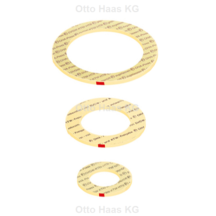 Otto Haas KG - Dichtung VP 401 für Gasdruckregler und Verschraubungen, 1/2 klein gelb