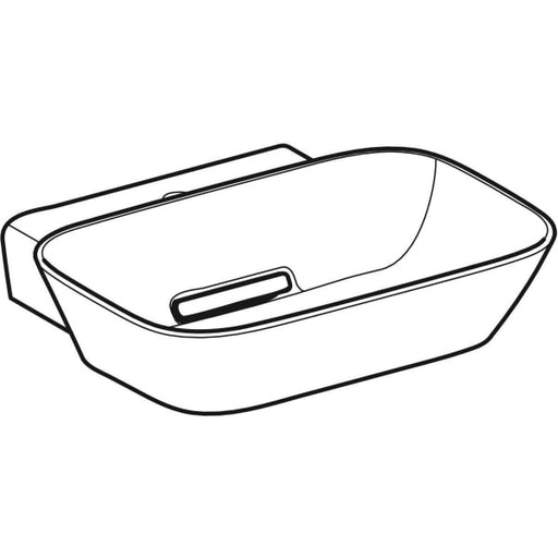 Geberit Vertriebs - ONE AS-WT, Schalenform, 50x42,5 cm m. Hl., o. Ül., weiß, KeraTect/weiß glzd