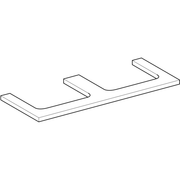 Geberit Vertriebs - ONE WT-Platte, Aus re/li, für AWT 120x3x47cm, weiß hgl