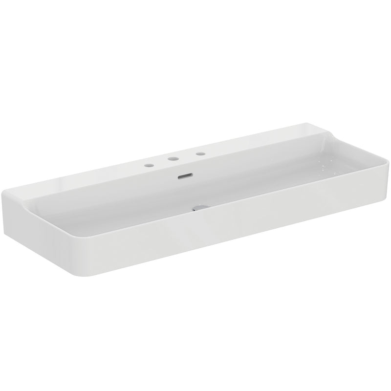 Ideal Standard - Waschtisch CONCA, 3 Hl., m.Ül., 1200x450x165mm, Weiß