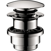 Hansgrohe - Ablaufventil push-open DN32 chrom mit Überlaufloch