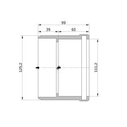 Wavin - Reduktion AS+ DN 125x100 kurz