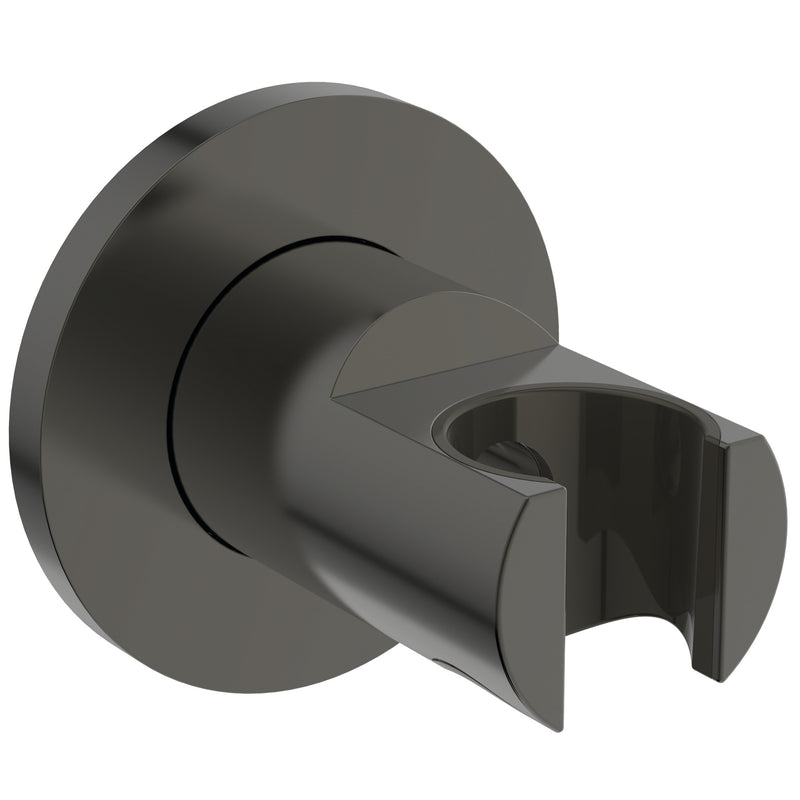 Ideal Standard - Wandhalter IDEALRAIN, runde Rosette, f.Handbrause, Magnetic grey