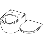 TECE SE - TECEloft Set, Keramik mit cyclon flush und WC-Sitz im klassisch-hohen Design