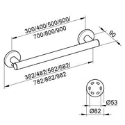 KEUCO - Haltegriff PLAN CARE 34901 482mm chrom