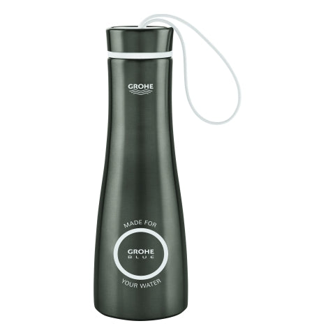Grohe - Trinkflasche GROHE Blue 40848 Edelstahl 450 ml hard graphite gebürstet