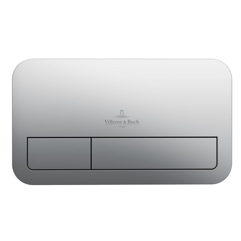 VILLEROY & BOCH - Betätigungsplatte ViConnect 9224 253x145x10mm Brushed Chrome
