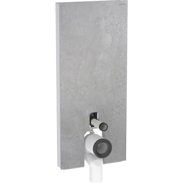Geberit Vertriebs - Monolith Plus Sanitärmodul f. SWC 114cm Steinzeug Betonoptik, Aluminium