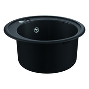 Grohe - Kompositspüle K200 31656 1 Becken rund Durchmesser 510 mm granit schwarz