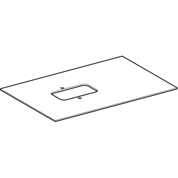 Geberit Vertriebs - Glasplatte Taupe/ CITTERIO WTU 835290