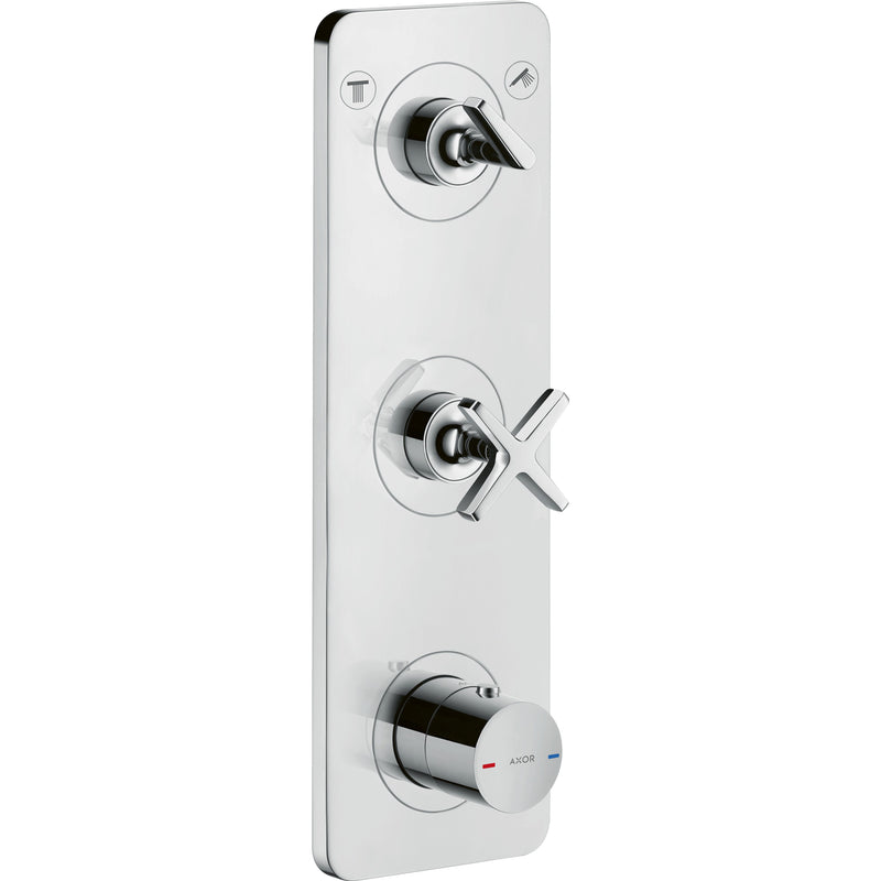 Hansgrohe - Thermostatmodul UP AXOR CITTERIO E Fertigset 2 Verbraucher chrom