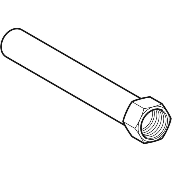 Geberit Vertriebs - Niro Übergangsmuffe mit IG Einschubende, Du: 15mm - 1/2, # 90932
