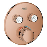 Grohe - Thermostat GROHTHERM SmartControl 29119 FMS rund 2 ASV warm sunset