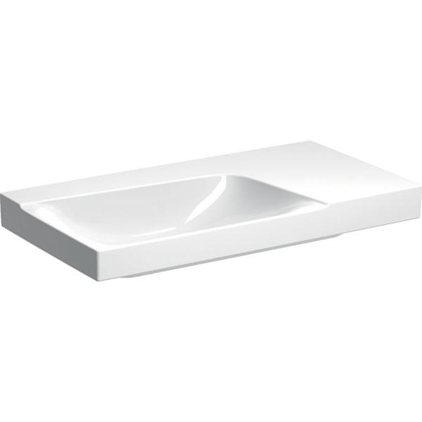 Geberit Vertriebs - Waschtisch XENO2 m. Ablg. re, 90x48cm o. Hl., o. Ül., KeraTect