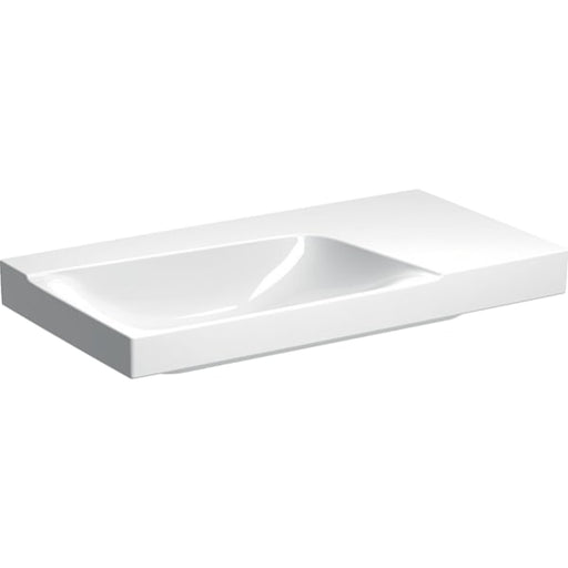 Geberit Vertriebs - Waschtisch XENO2 m. Ablg. re, 90x48cm o. Hl., o. Ül., KeraTect