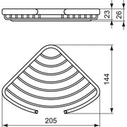 Ideal Standard - Eck-Seifenkorb CONNECT A9157AA chrom