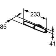 Ideal Standard - LED-Leuchte MIRROR&LIGHT, 6W, 233x85x41mm, Chrom