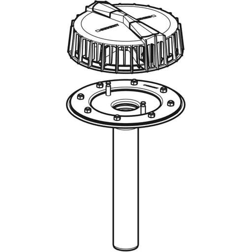 Geberit Vertriebs - Dachwassereinlauf PLUVIA mit Flansch für Rinnen d56 12l/s
