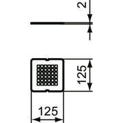 Ideal Standard - Ablaufabdeckung ULTRA FLAT S, Carraraweiß