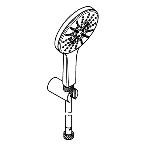 Grohe - Wandhalterset RAINSHOWER 130 SmartActive 26581 9,5l moon white/chrom