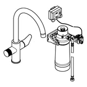 Grohe - Starter Kit GROHE Blue Pure BauCurve 30581 C-Auslauf S-Filter chrom