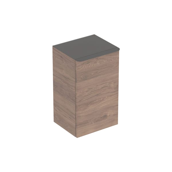 Geberit Vertriebs - Smyle Square Seitenschrank mit einer Tür li, 36x60x32,6cm, Nussbaum