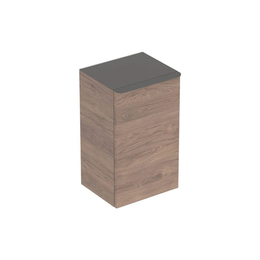 Geberit Vertriebs - Smyle Square Seitenschrank mit einer Tür li, 36x60x32,6cm, Nussbaum