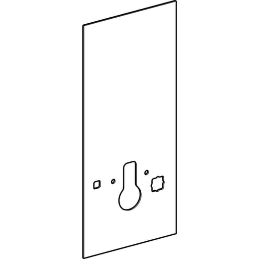 Geberit Vertriebs - Frontverkleidung zu Monolith Sanitär- modul für AquaClean 114cm Glas schwarz