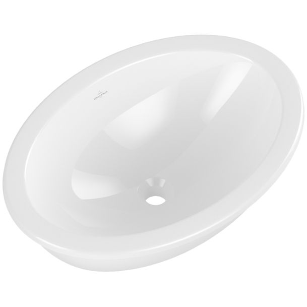 VILLEROY & BOCH - Einbauwaschbecken Loop&Friends 660x 470mm Oval o. ÜL. Weiß Alpin CeramicPlus