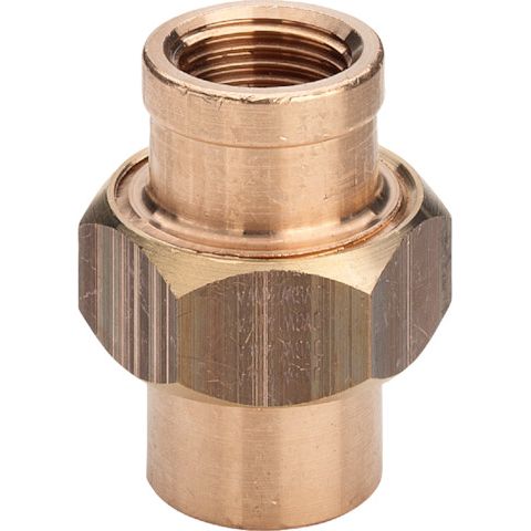 Viega - Rohrverschraubung 3340 konischdichtend 11/4 IG x 11/4 IG Rg