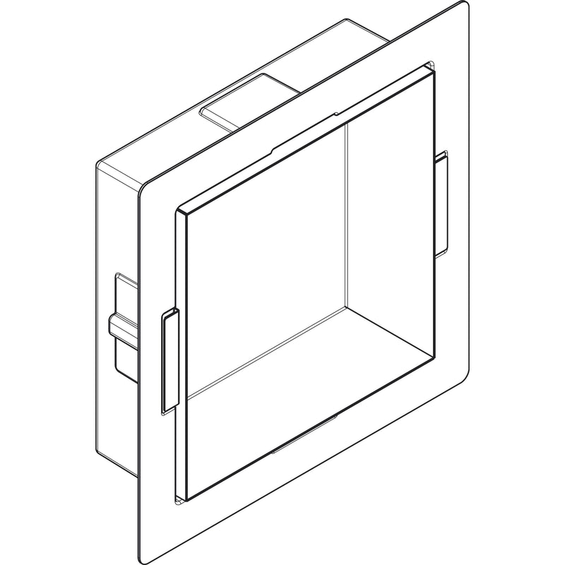 Hansgrohe - XtraStoris Minimalistic Wandnische mit offen.Rahmen 300 x 300 x 100 mm MSW