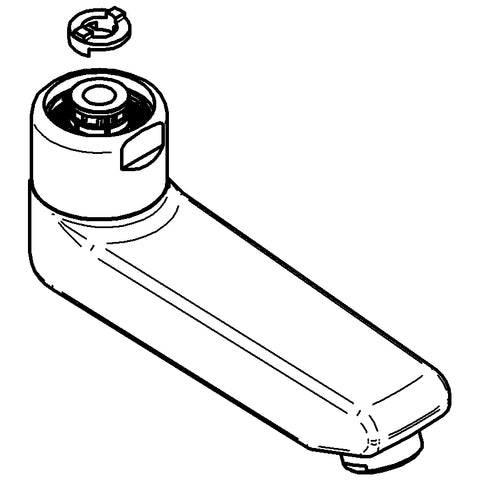 Grohe - Gussauslauf 440452 117mm für Eichelberg WT-Wandarmaturen chrom