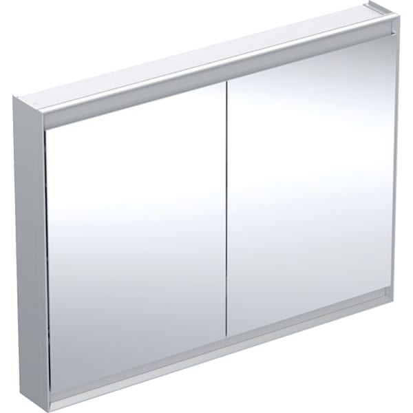 Geberit Vertriebs - ONE Spiegelschrank mit ComfortLight 2 Türen, AP-Mont., 120x90x15cm, alu