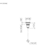 Dornbracht - Bedienknopf AIR SWITCH eckige Rosette 10714970 platin gebürstet