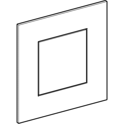 Geberit Vertriebs - Typ 40 BetPl.f. UR-Strg. pneum. Sp Square, schwarzchrom gebürstet, Etc