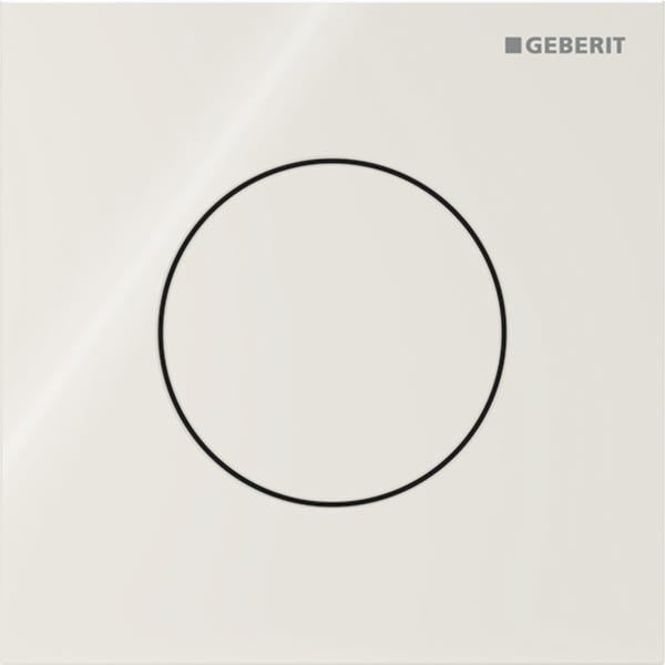 Geberit Vertriebs - Typ 40 UR-Strg. mit pneum. Sp-Ausl. Round, Glas, sand-grau