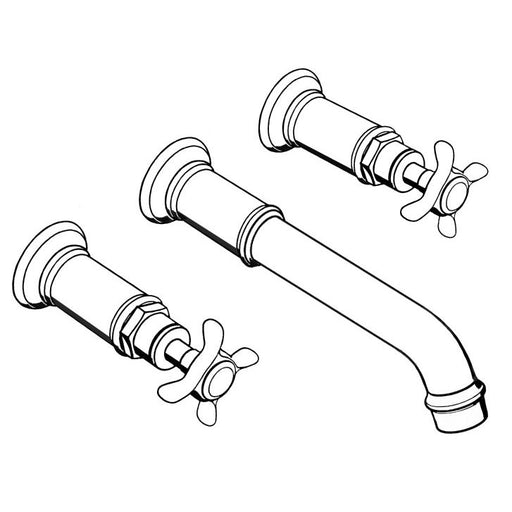 Hansgrohe - 3-Loch WT-Armatur AXOR MONTREUX 16532820 Fertigset brushed nickel