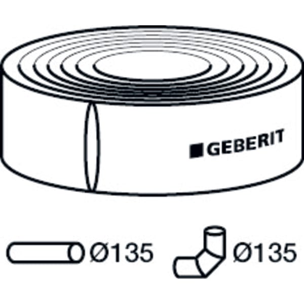 Geberit Vertriebs - Dämmschlauch aus PE d135 312.921 (RL: 15 m) j.M