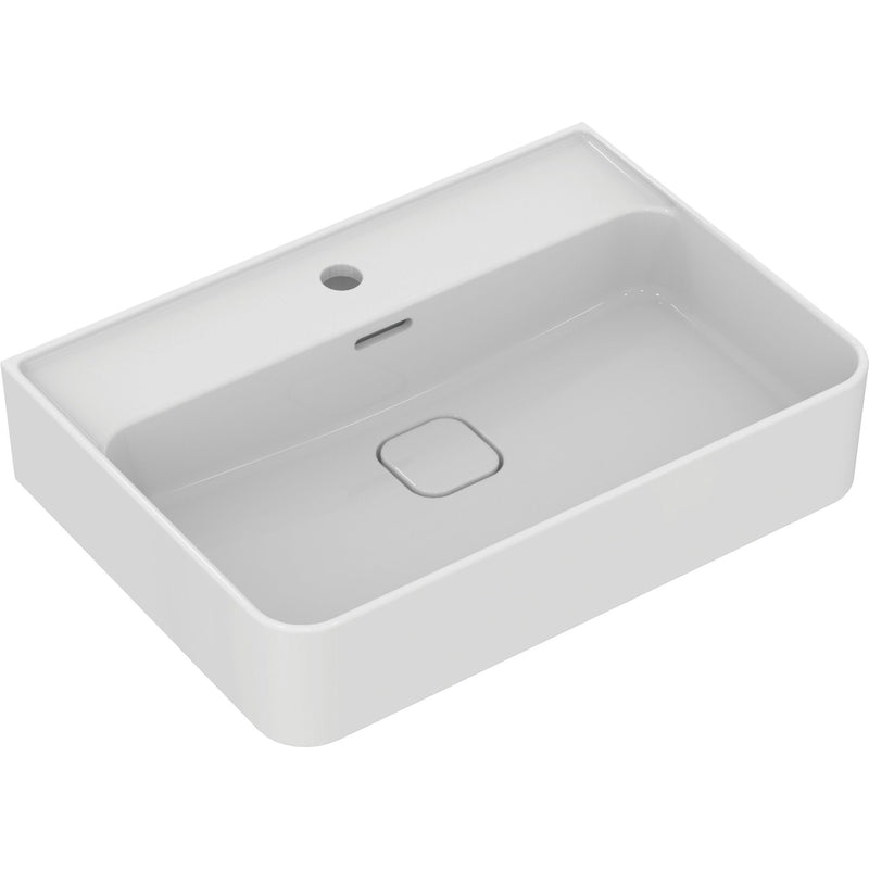 Ideal Standard - Waschtisch STRADA II, 1 Hl., m.Ül., geschliffen, 600x430x170mm, Weiß m. IP