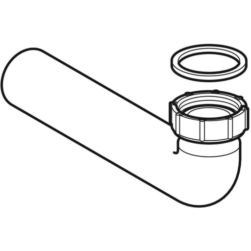 Geberit Vertriebs - Anschlussbogen 90Gr mit ÜM zu UP-Geruchsverschluss für Waschtisch