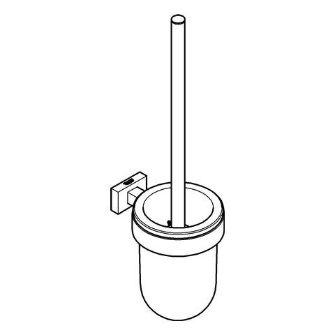 Grohe - WC-Bürstengarnitur ESSENTIALS Cube 40513_1 Wandmontage Metall supersteel