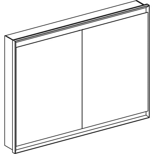Geberit Vertriebs - ONE Spiegelschrank mit ComfortLight 2 Türen, UP-Mont., 120x90x15cm, weiß