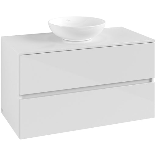 VILLEROY & BOCH - Konsolen-Unterschrank 1000mm f AWT 2 Ausz 1 Aussch oLB C517H0 VS White