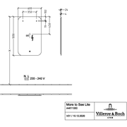 VILLEROY & BOCH - Spiegel More to See Lite A47910 600x1000x24mm mit Beleuchtung