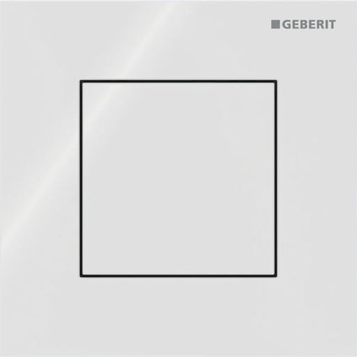 Geberit Vertriebs - Typ 40 UR-Strg. mit pneum. Sp-Ausl. Square, Glas, weiß