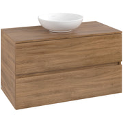 VILLEROY & BOCH - Konsolen-Unterschrank 1000mm f AWT 2 Ausz 1 Aussch oLB C517H0 RH Oak Kansas
