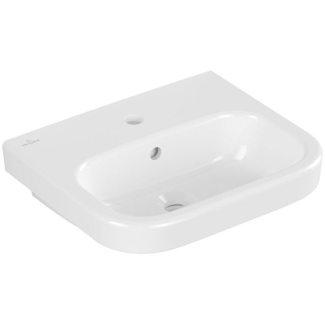 VILLEROY & BOCH - HWB Architectura 4373 450x380mm 1-Loch Arm HL durchgest Überl Weiß Alpin