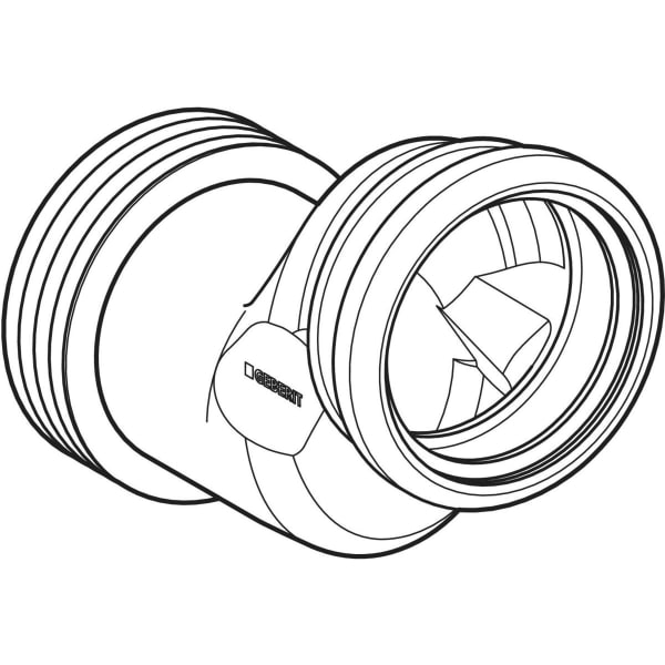 Geberit Vertriebs - Anschlussset für Wand-WC, mit Anschlussstutzen 5 cm etagiert d90/di90
