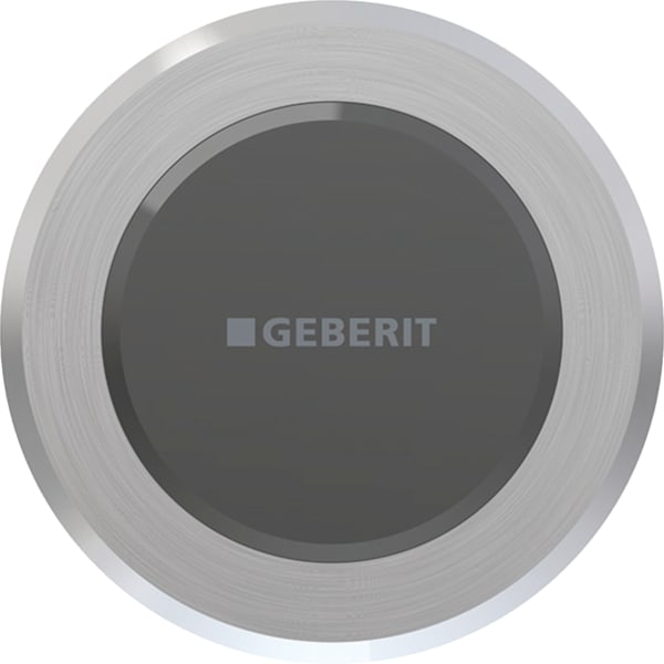 Geberit Vertriebs - Typ 10 WC-Strg. mit elektron.Spül, IR Batt., 2-Mengen-Sp., Round, gebürstet