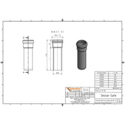 Gebr. Ostendorf - Safe Rohr DN/OD58 500mm mit einer Muffe